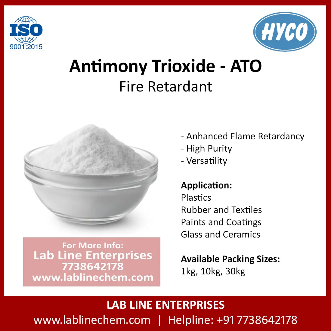 High-purity Antimony Trioxide powder – flame retardant additive for plastics, rubber, and textiles (CAS 1309-64-4)