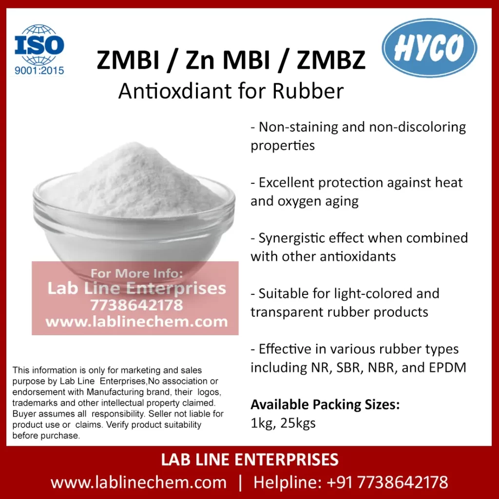 Antioxidant ZMBI powder for rubber chemical applications