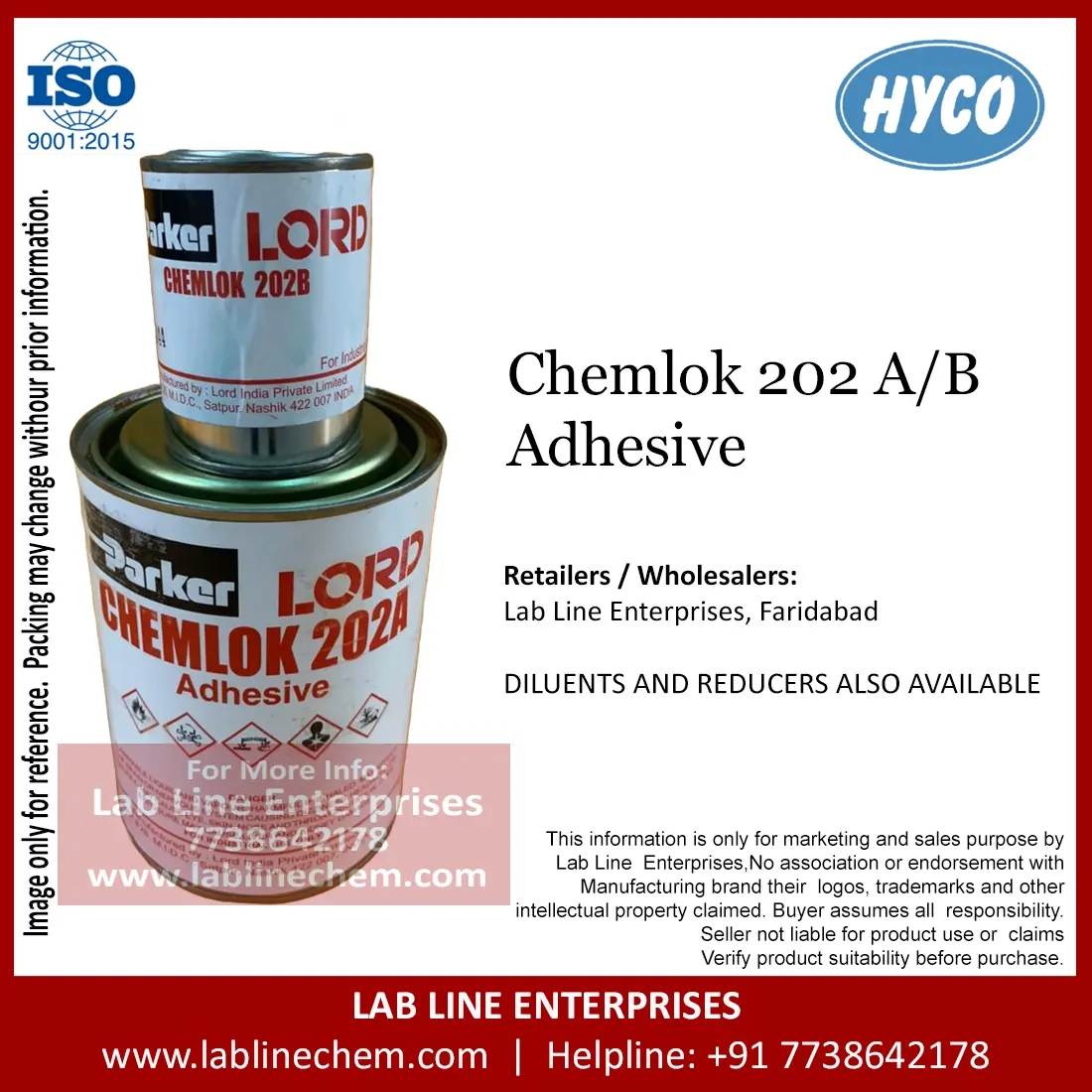 Chemlok 202AB two component rubber to metal bonding adhesive
