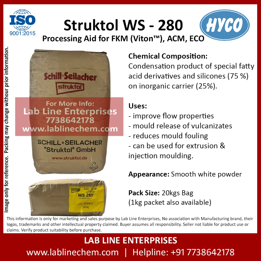 STRUKTOL WS 280 rubber processing additive powder