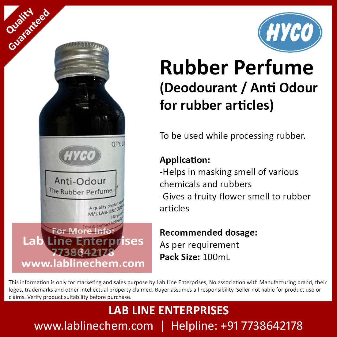 Rubber Perfume liquid anti-odour additive for rubber processing