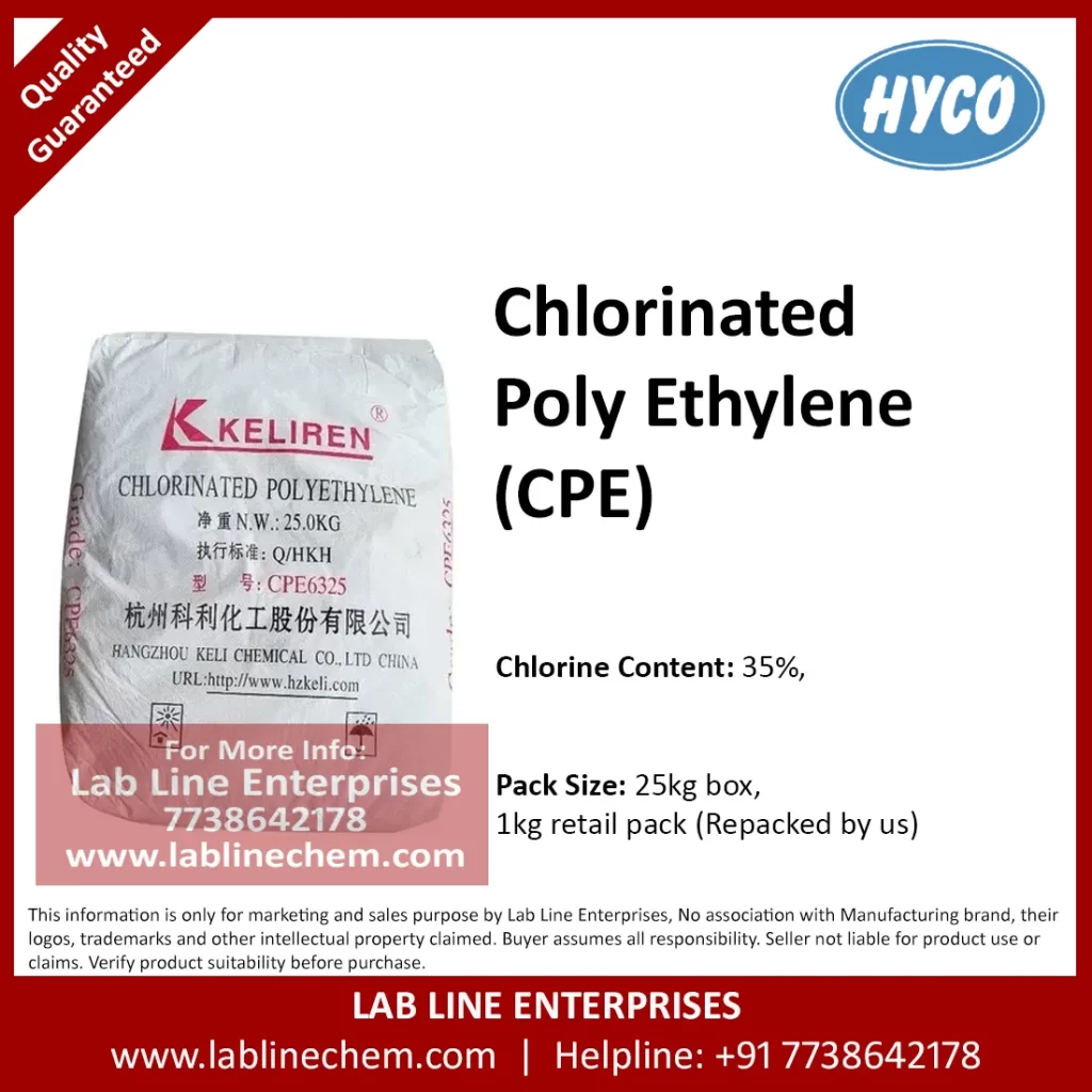 CPE resin for cable rubber and flame retardant compounds
