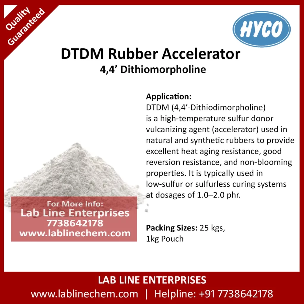 DTDM rubber accelerator white crystalline powder