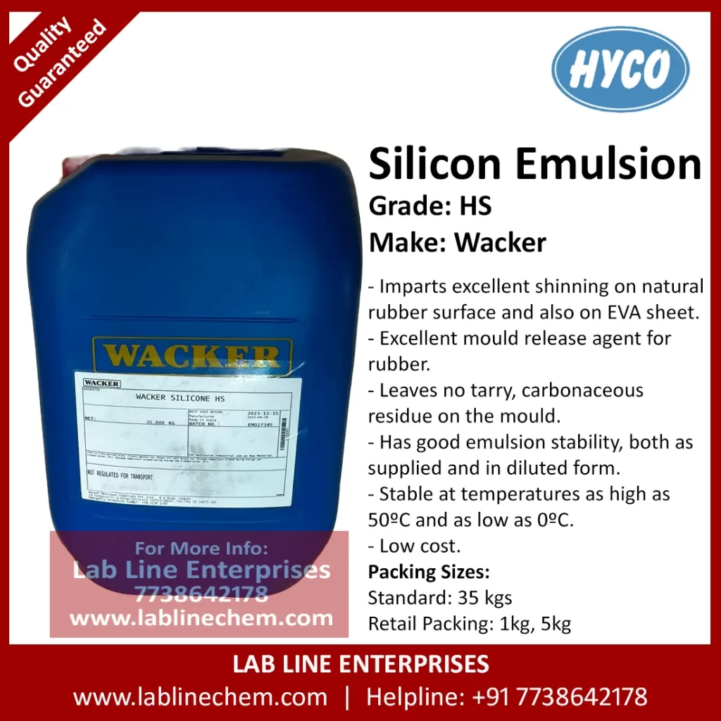 Silicon Emulsion HS Wacker silicone emulsion for rubber mould release