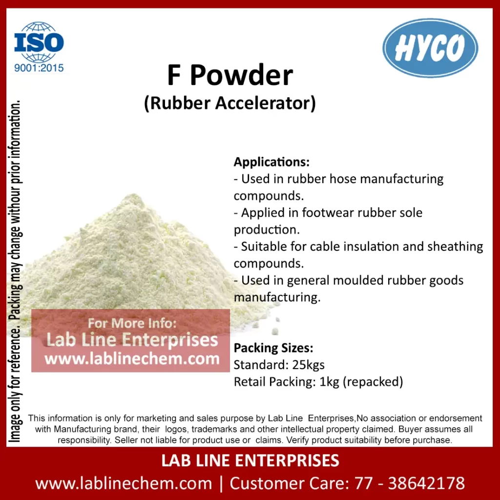Accicure F Powder PMC rubber accelerator creamy white powder supplier India