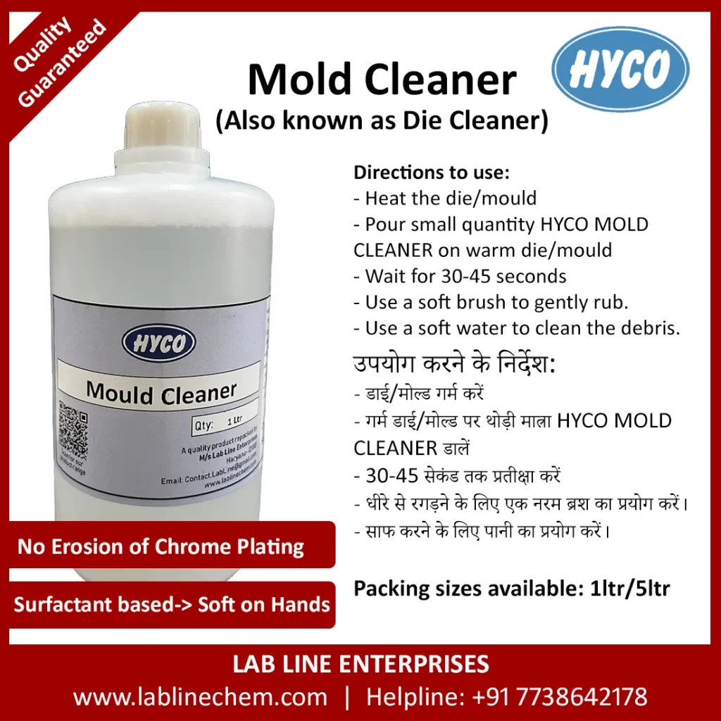 Mould Cleaner liquid for industrial mould cleaning applications