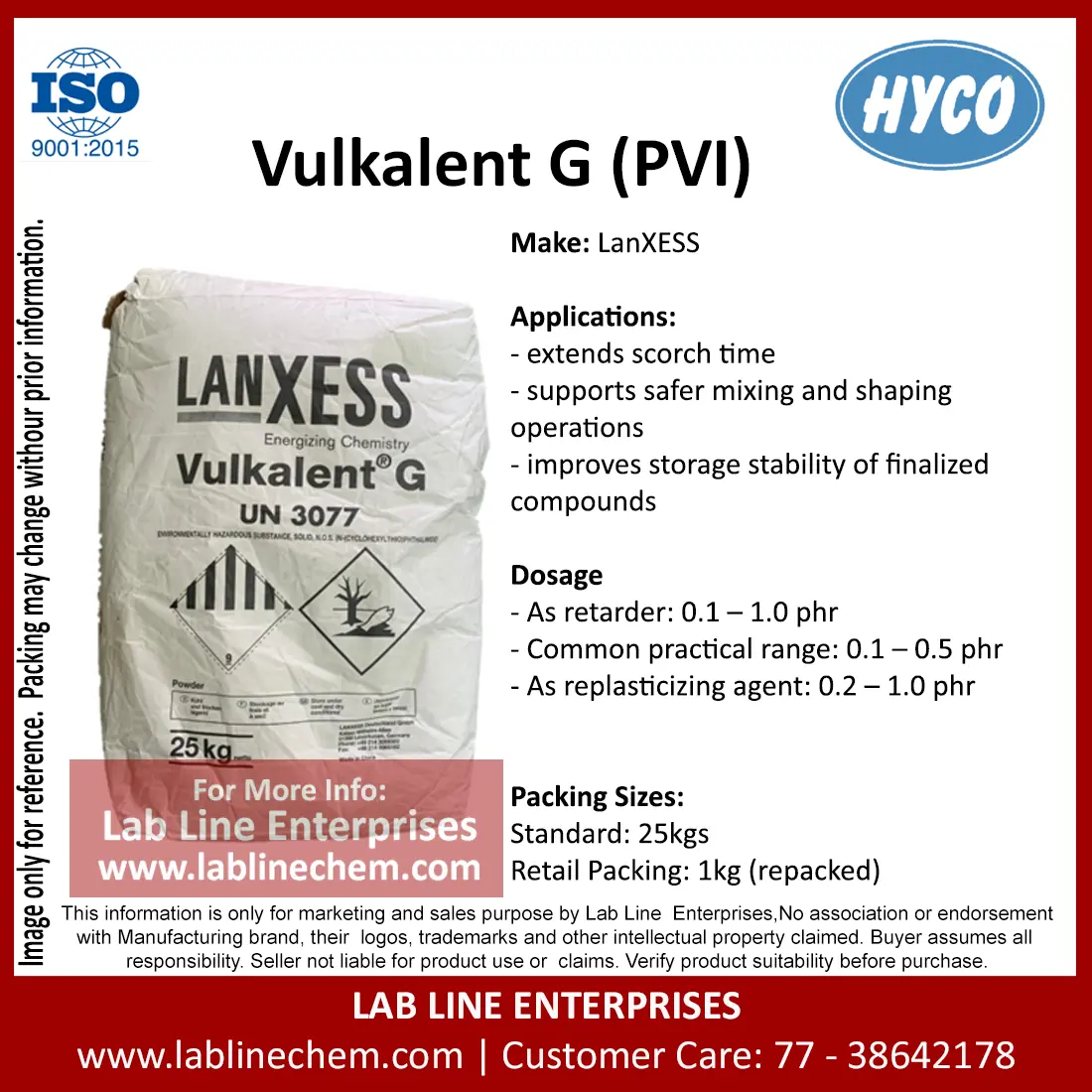 PVI Vulkalent G Lanxess rubber scorch retarder powder chemical